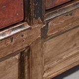 Ancien buffet rouge à deux portes (vers 1900) #50