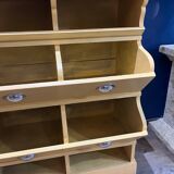 Painted seed merchant's shop furniture