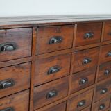 Antique French Pine Apothecary Cabinet, Early 20th Century