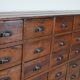 Antique French Pine Apothecary Cabinet, Early 20th Century