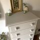 Renovated old wooden chest of drawers