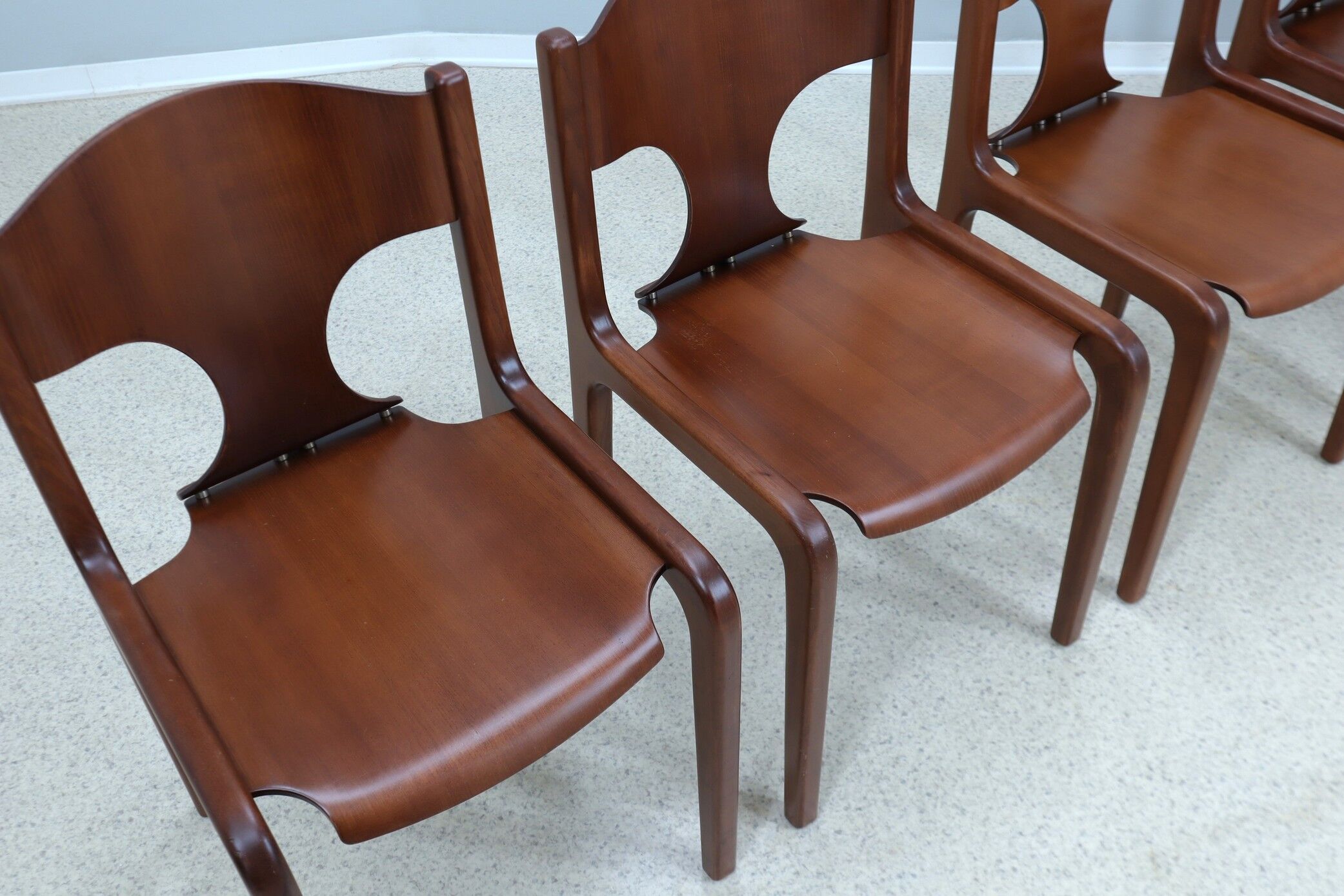 Augusto Savini dining chairs POZZI 1960s