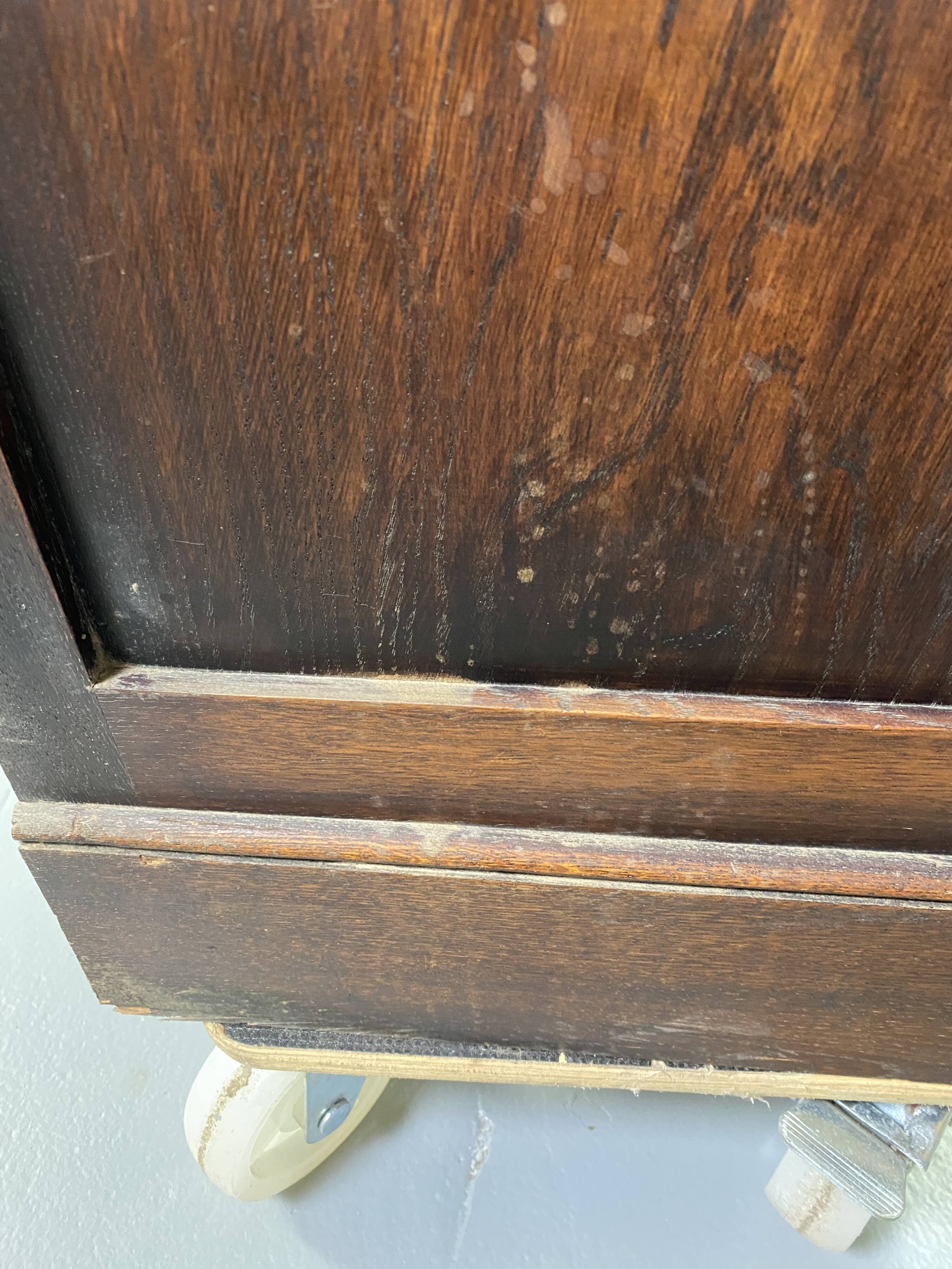 Large vintage wooden bookcase