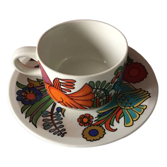 Tasse café expresso et sa soucoupe service Acapulco de villeroy et boch