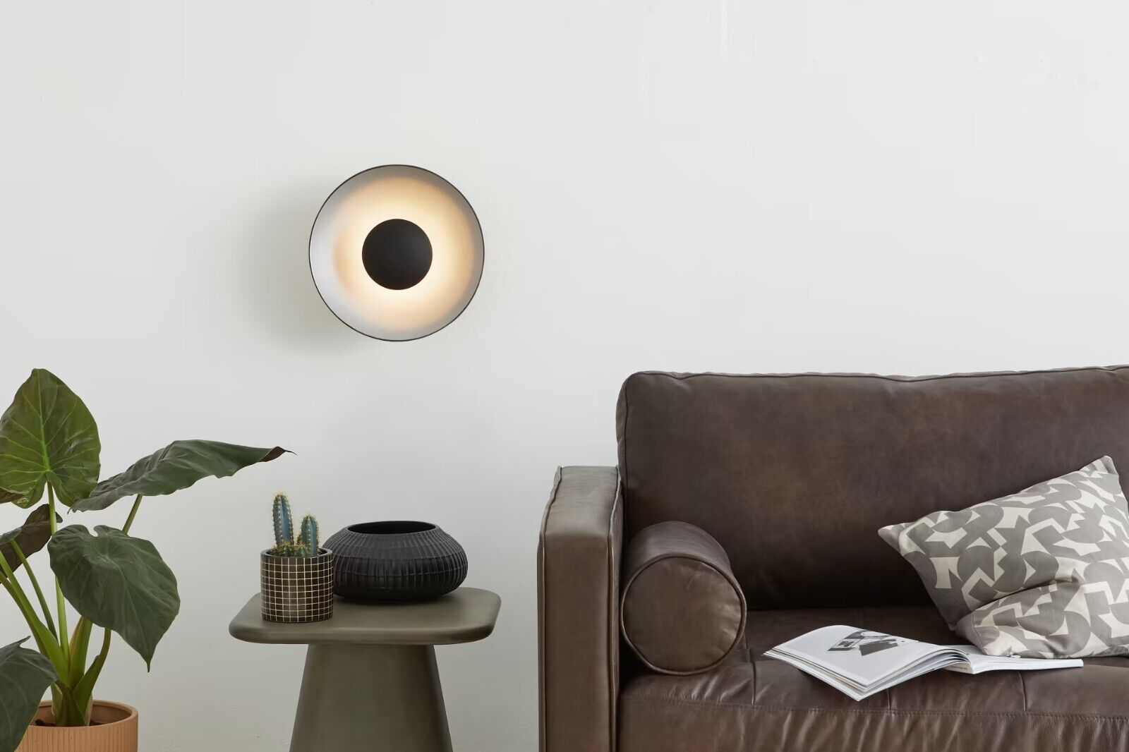 Black and silver retro-style light fixture