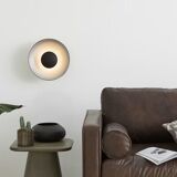 Black and silver retro-style light fixture