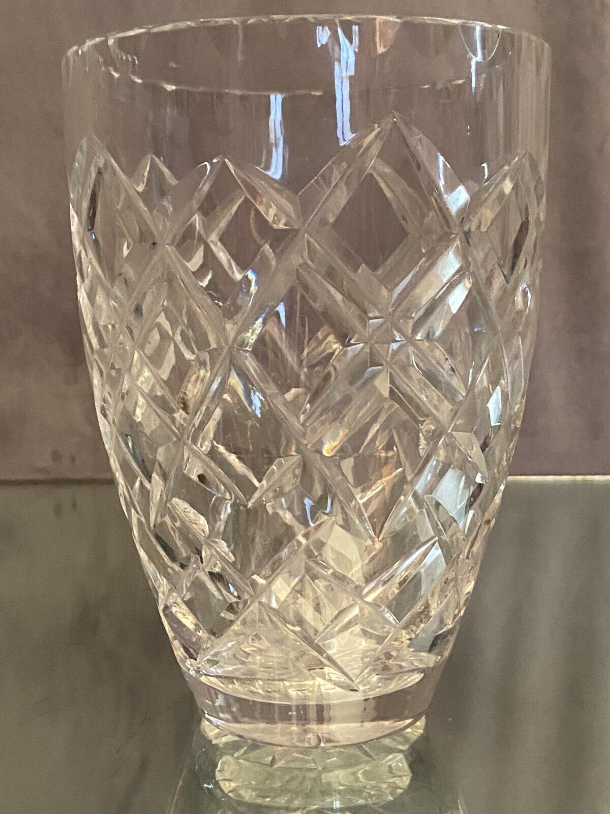 Vase en cristal taillé Saint Louis Baccarat bohême
