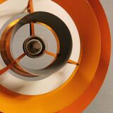 A mid-century Danish hanging lamp in copper by Jo Hammerborg for Fog & Mørup.