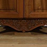 Walnut Display Cabinet, Louis XV Style – Late 19th Century