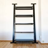 Postmodern Italian graffiti shelf by Rodney Kinsman for Bieffeplast, 1980s.