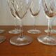 9 Bayel crystal champagne flutes signed, cut crystal.
