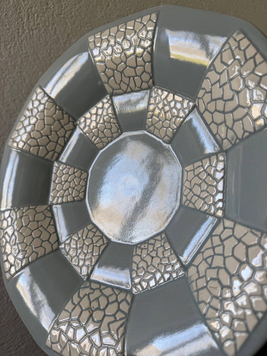 Art Deco ceramic footed dish