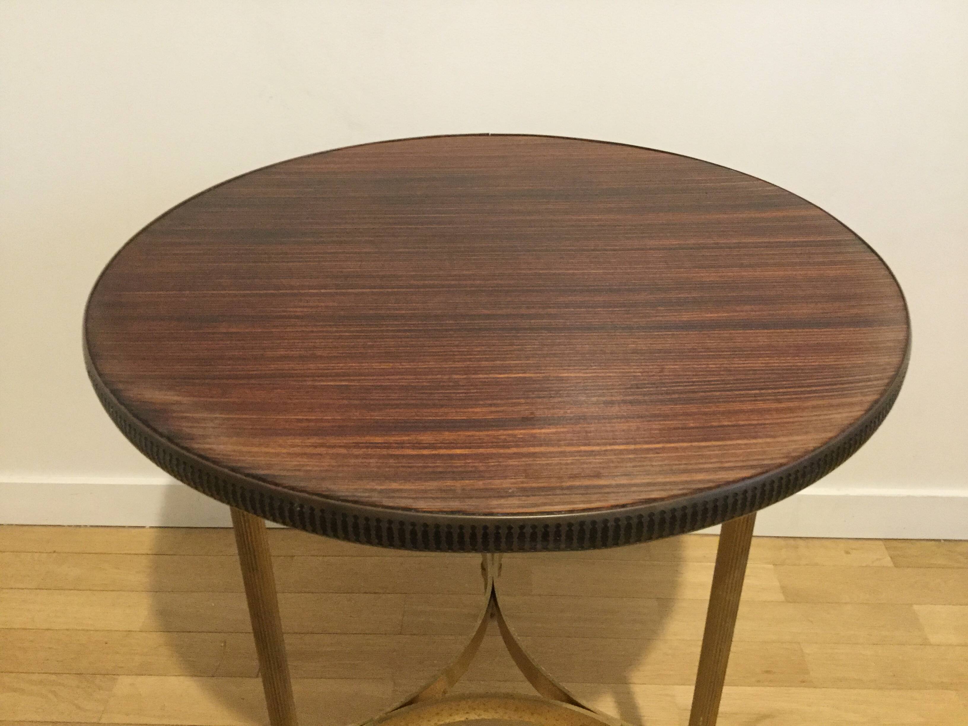 Vintage 70s pedestal table