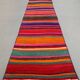 Old Turkish narrow Kilim Runner 283x51 cm shabby chic, vintage kelim