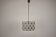 Mid-Century Square Clear Glass Pendant by Kamenicky Senov, 1960's