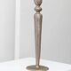Brutalist vintage candlestick in gris patinated metal from Sweden, 1970s decorative lighting gift