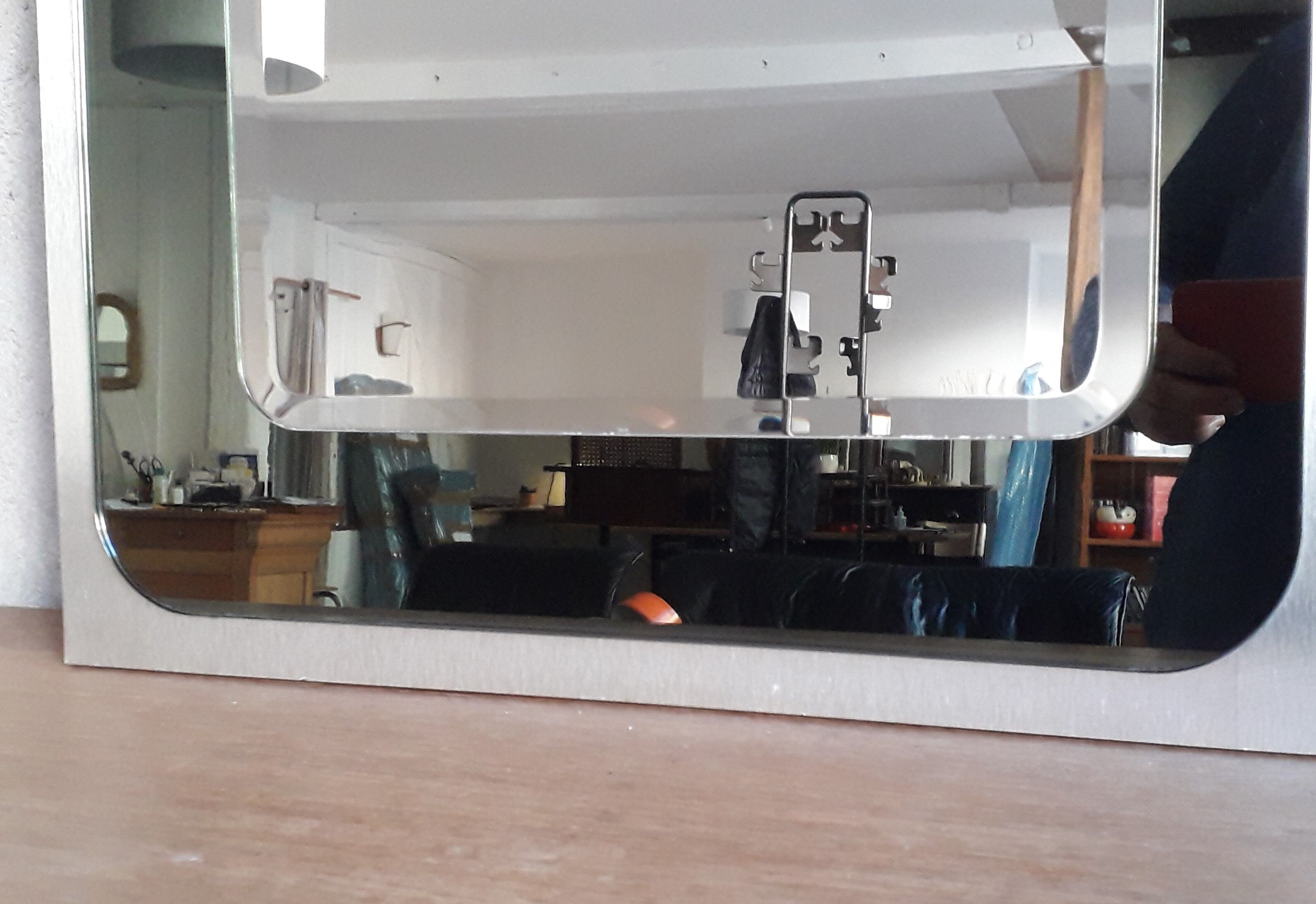 70s two-tone mirror - 97x46cm