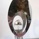 Lamp ceiling light chandelier chrome and steel lacquered white vintage space age 70's seventies 1970