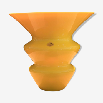 Vase jaune design 70