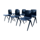 Set of 6 chairs Galvanitas S22 ebony year 60