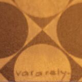 Ancien tableau vintage signé Vasarely Vega JG années 60