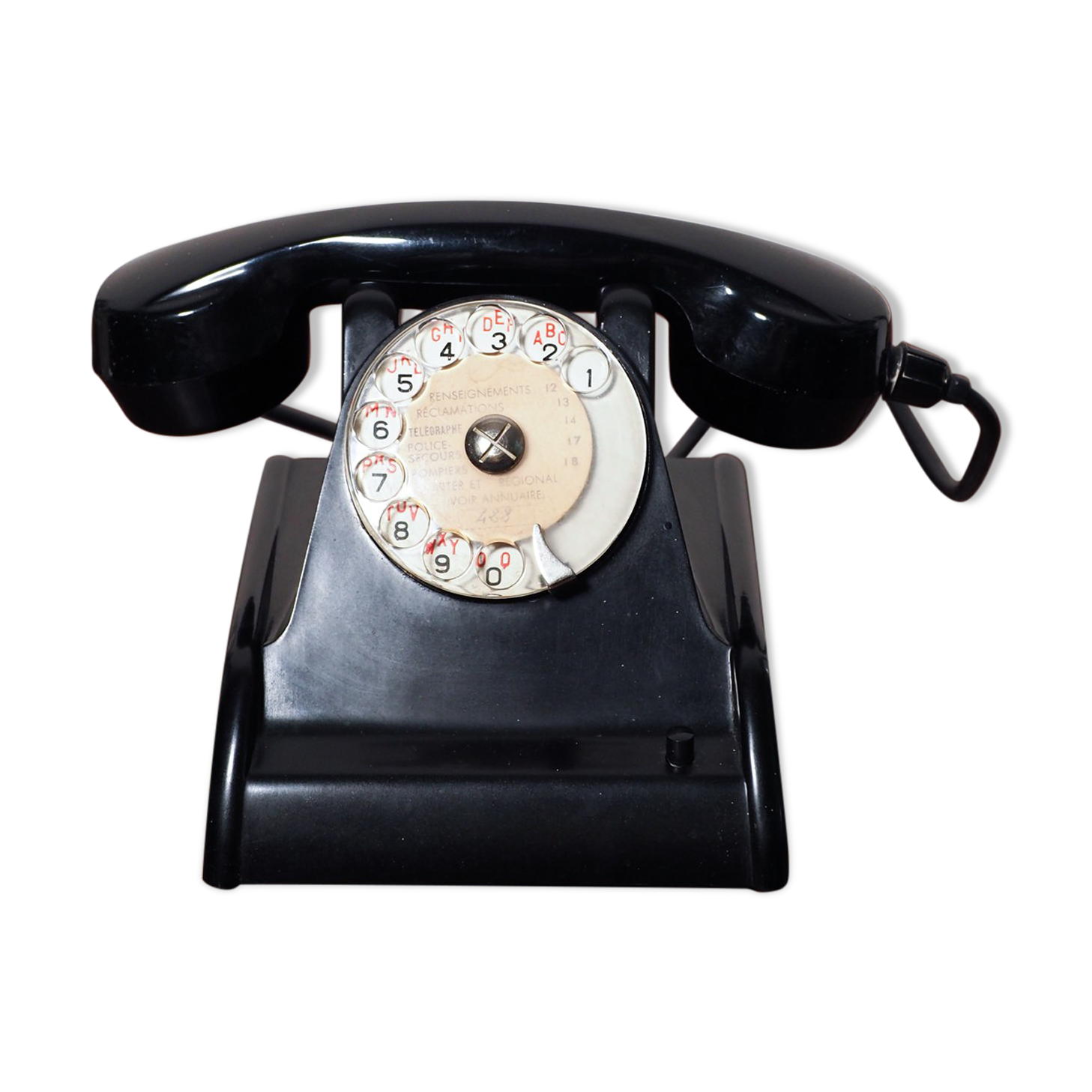 Dial phone in bakelite