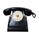 Téléphone à cadran en bakelite