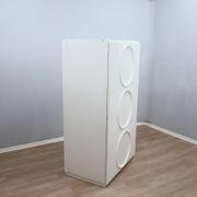 Italian Space Age Wardrobe white lacquered F.lli Proserpio 1960s