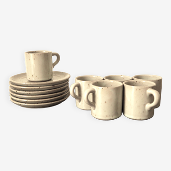 Set of 6 cups Sandstone of the Marais