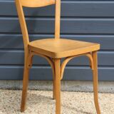 5 Baumann chairs No. 19 in light beech.