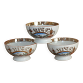 3 old Badonviller Tokio model bowls