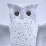 80s design ceramic owl lamp
