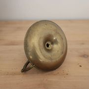 Antique patinated brass hand candlestick – Vintage rat of the cellar