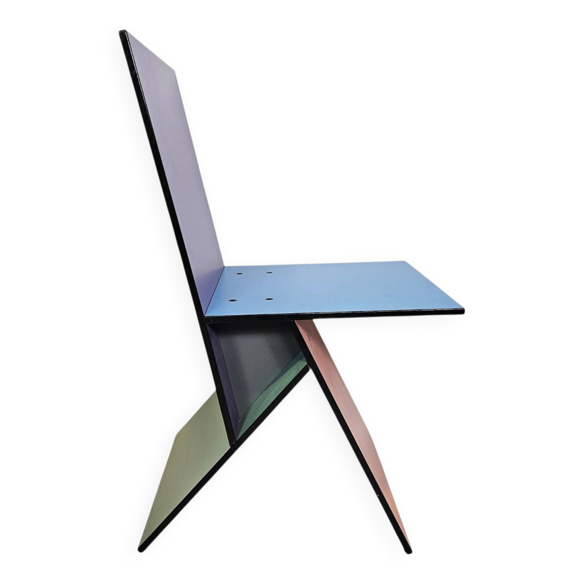 Ikea - Chaise Vilbert - design Verner Panton - style Memphis Milano - 1993