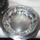 Lot de 4 plats ronds creux en inox