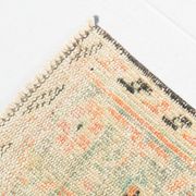 Blush Pink & Sage Green Oushak Vintage Rug For Living Room, 166x266 Cm
