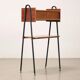 Small vintage piece from the 1960s in mahogany veneer, Italy.