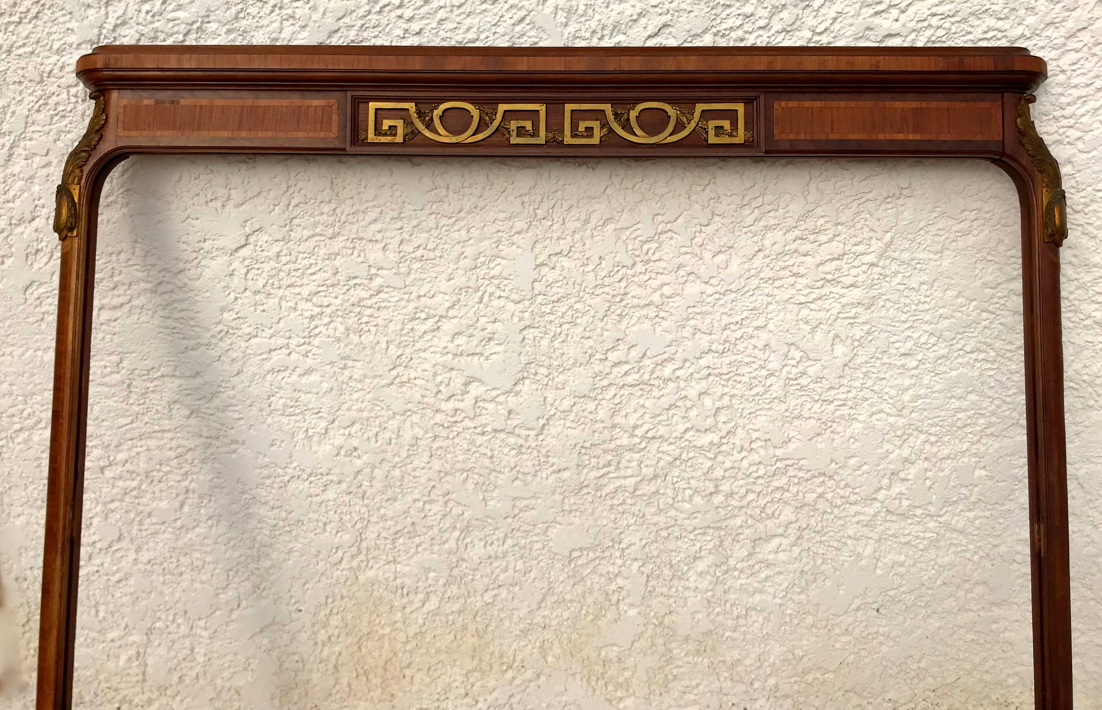 Art deco inlaid and bronze 3-door wardrobe circa 1920