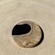 Set of 3 fossilized wood coasters (clear)