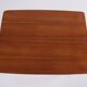 Side table with shelf on wheels - teak - Danish design - 1960s