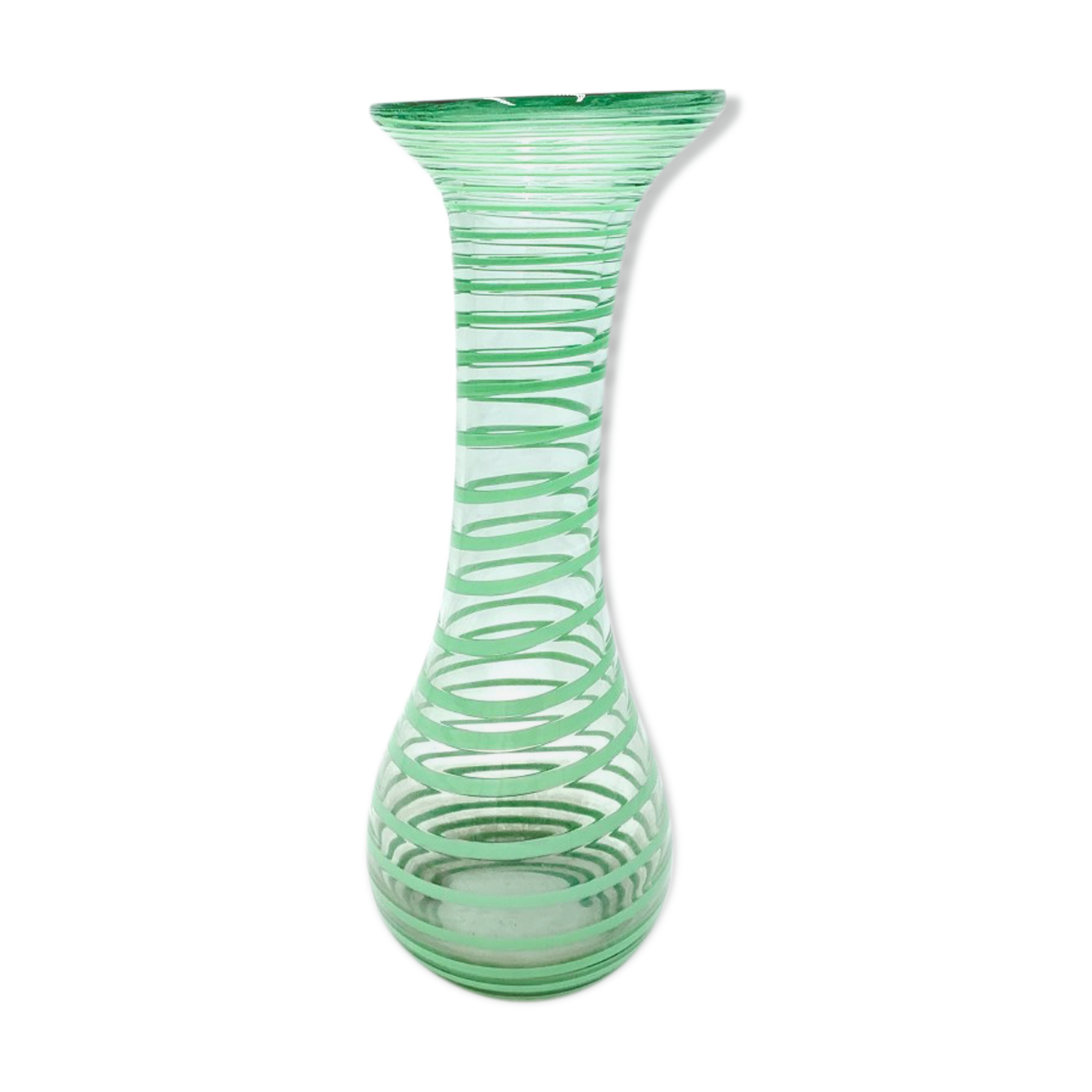 Vintage glass vase, Poland, 1980s