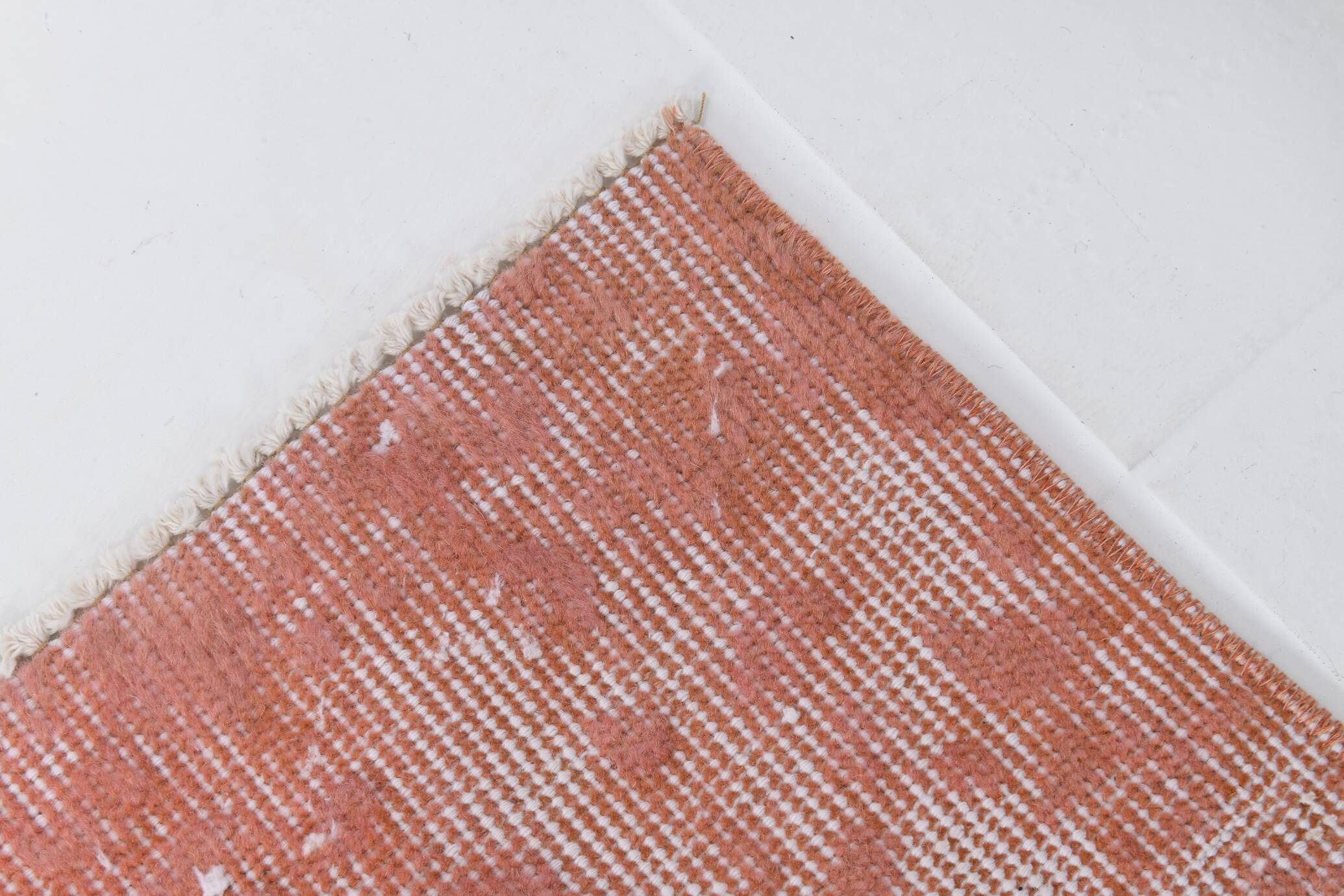 Salmon & Peach Turkish Vintage Rug, 167x286Cm