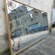 Venetian mirror Art Deco brasserie bistro in eglomerized glass 204x105cm
