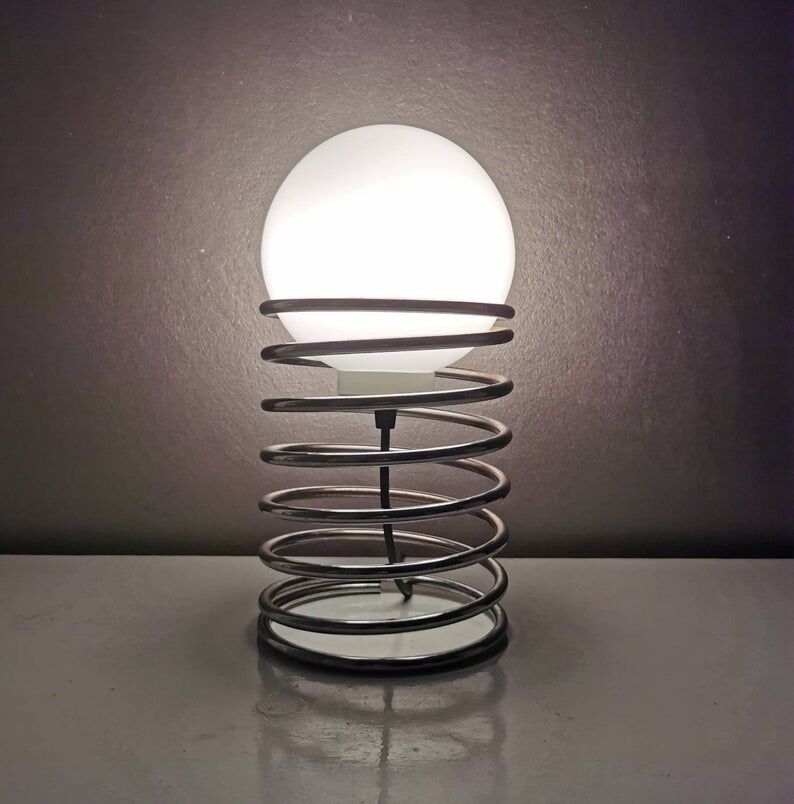 Vintage spiral table lamp 1970