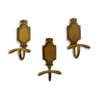 Set of brass  hooks