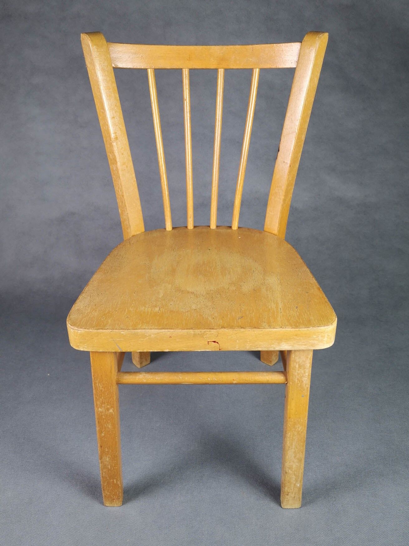 Baumann - Children's bistro chair . Light wood, vintage French