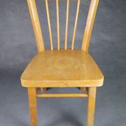 Chaise bistrot enfant bois clair french vintage Baumann