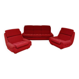 Complete red salon jitona style atlantis space age 1970