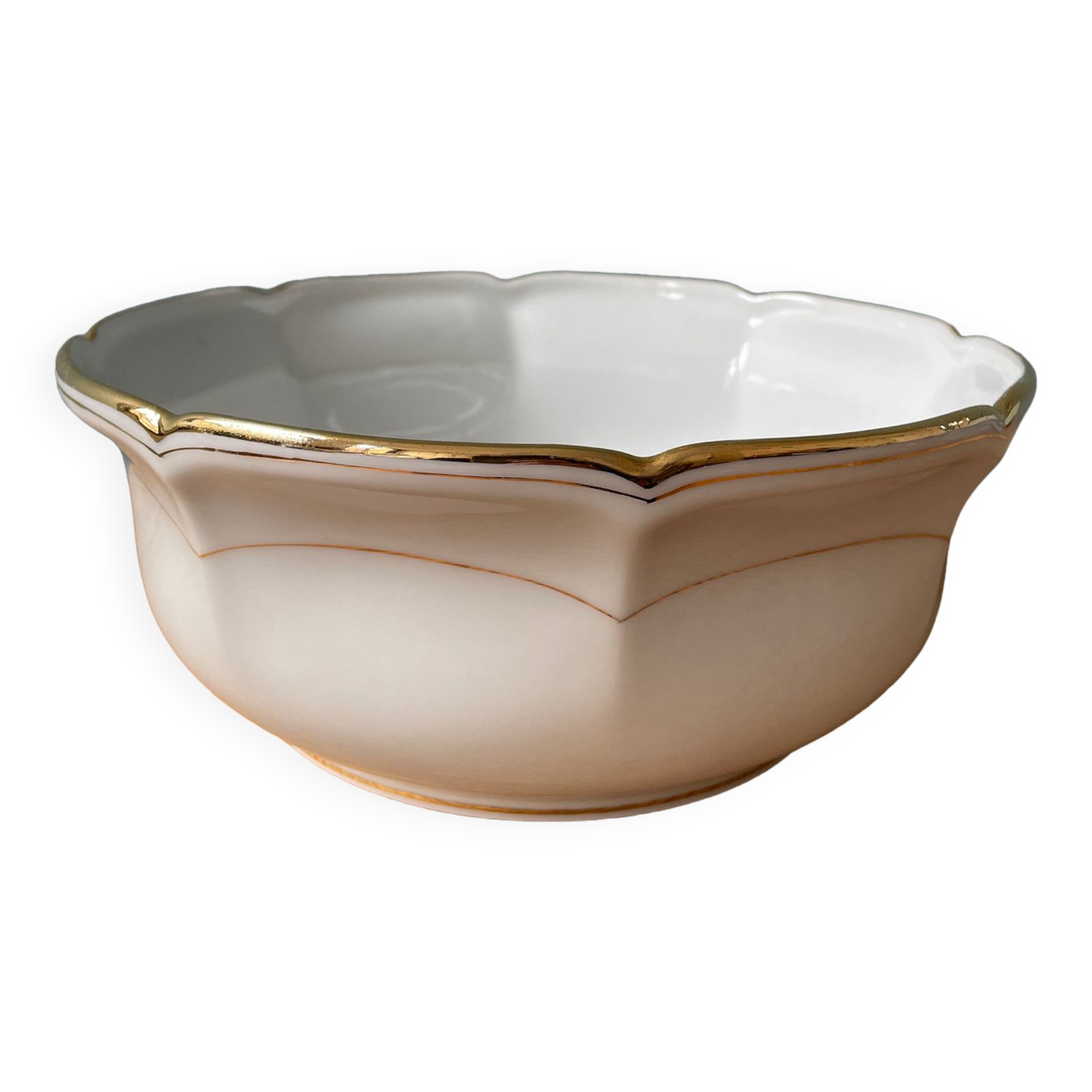 Porcelain salad bowl from Vierzon