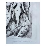 Lithographie originale signée numérotée - Mime Marceau